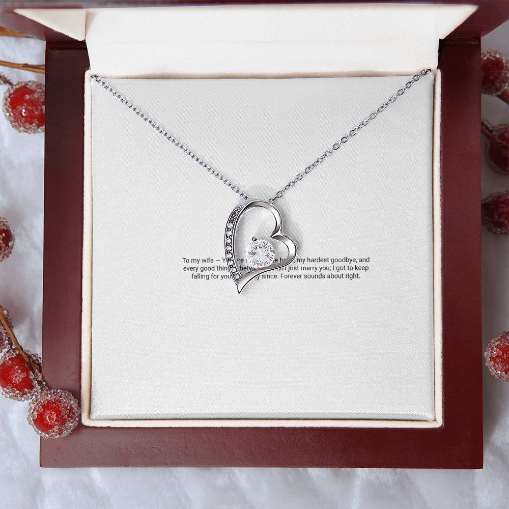 Forever Love Necklace — For My Wife