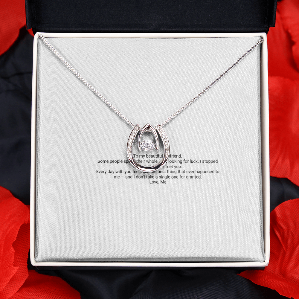 Lucky In Love Necklace — For My Girlfriend