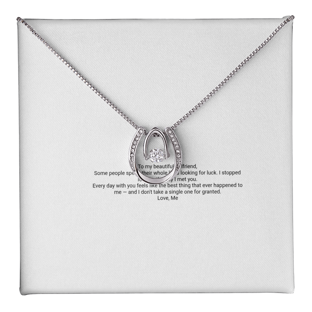 Lucky In Love Necklace — For My Girlfriend