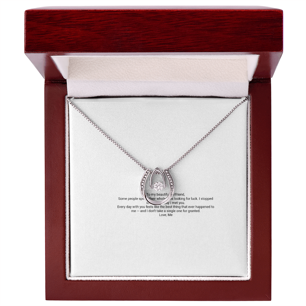 Lucky In Love Necklace — For My Girlfriend