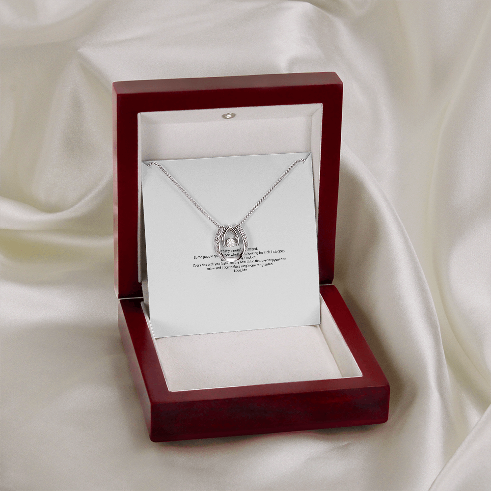 Lucky In Love Necklace — For My Girlfriend