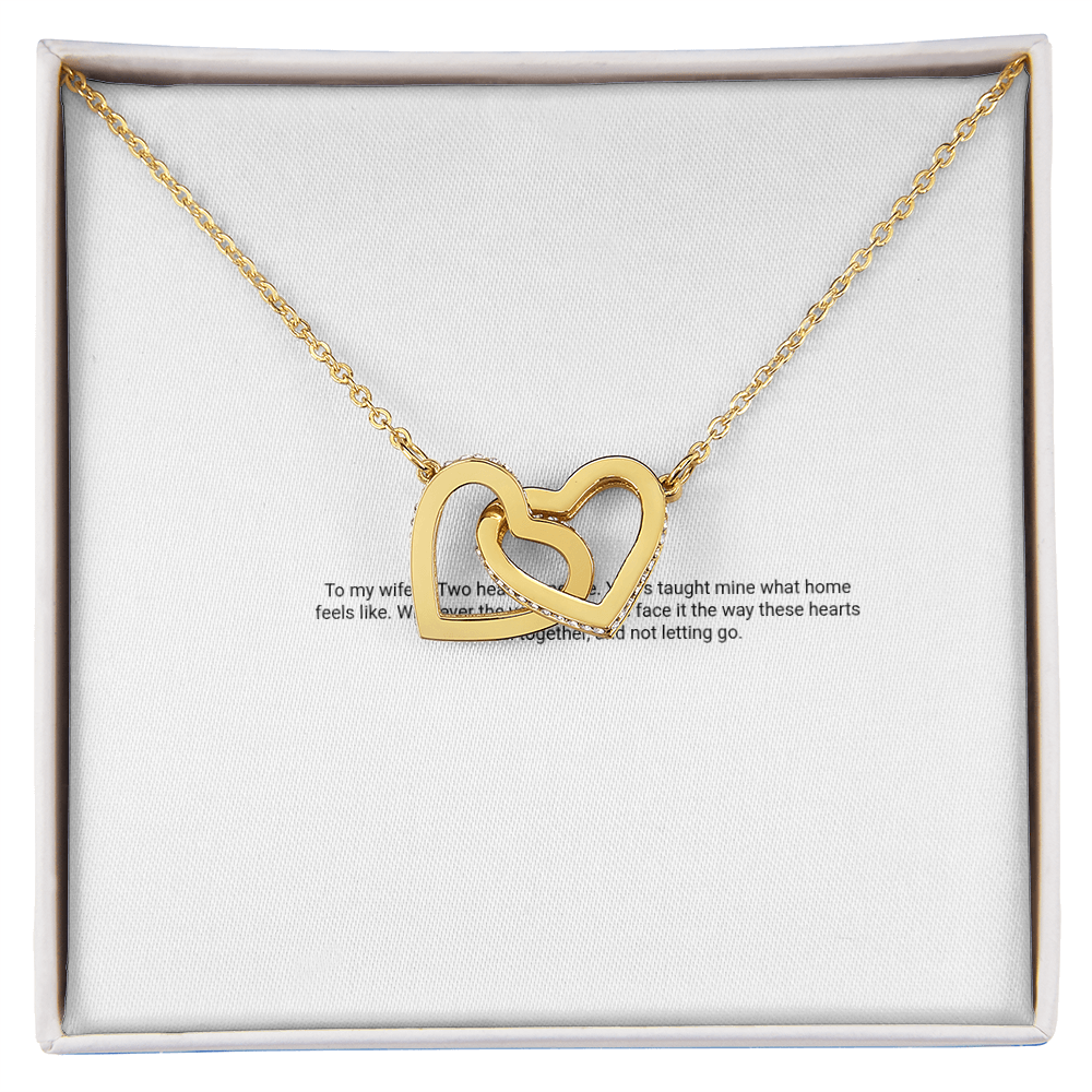 Interlocking Hearts Necklace — For My Wife