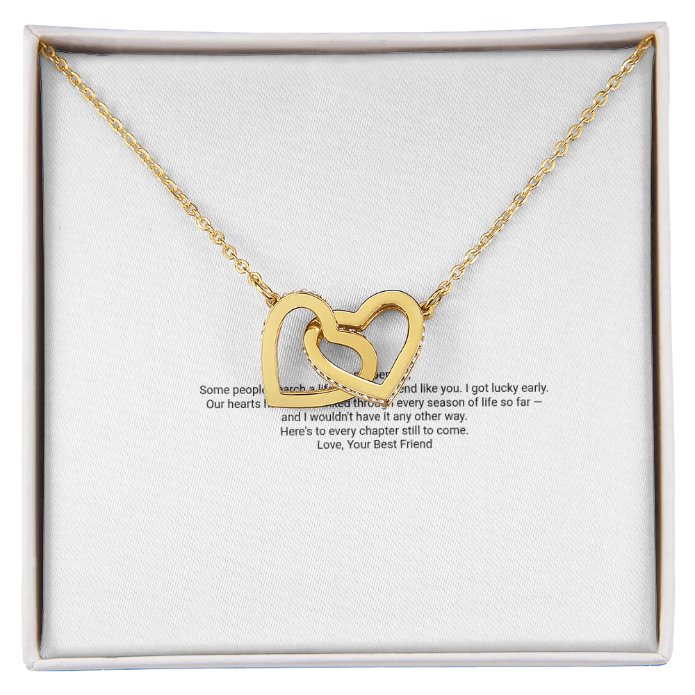 Interlocking Hearts Necklace — For My Best Friend