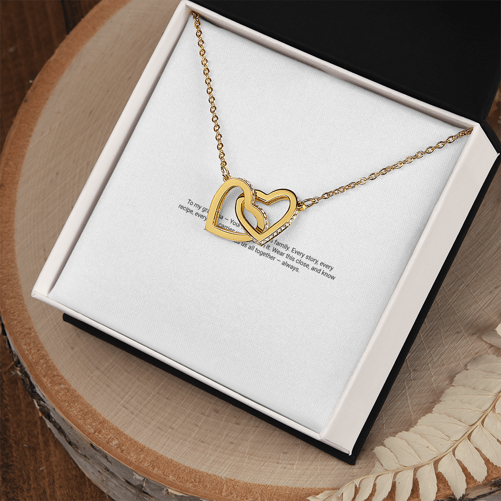 Interlocking Hearts Necklace — For My Grandma