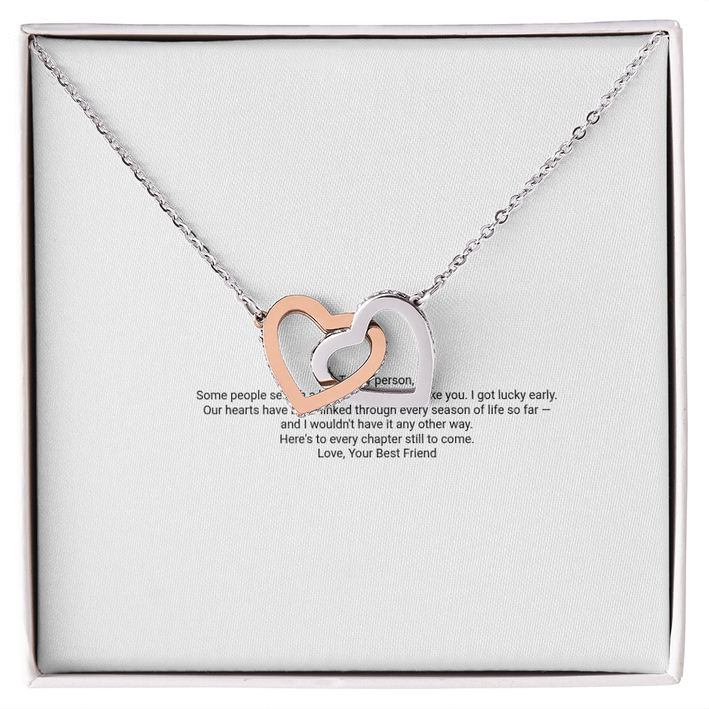 Interlocking Hearts Necklace — For My Best Friend