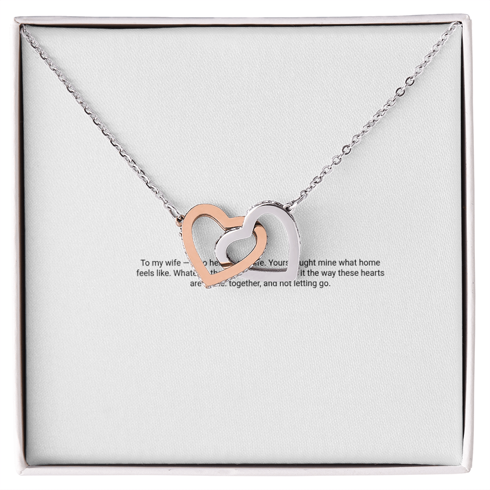 Interlocking Hearts Necklace — For My Wife