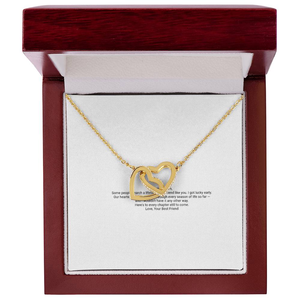 Interlocking Hearts Necklace — For My Best Friend