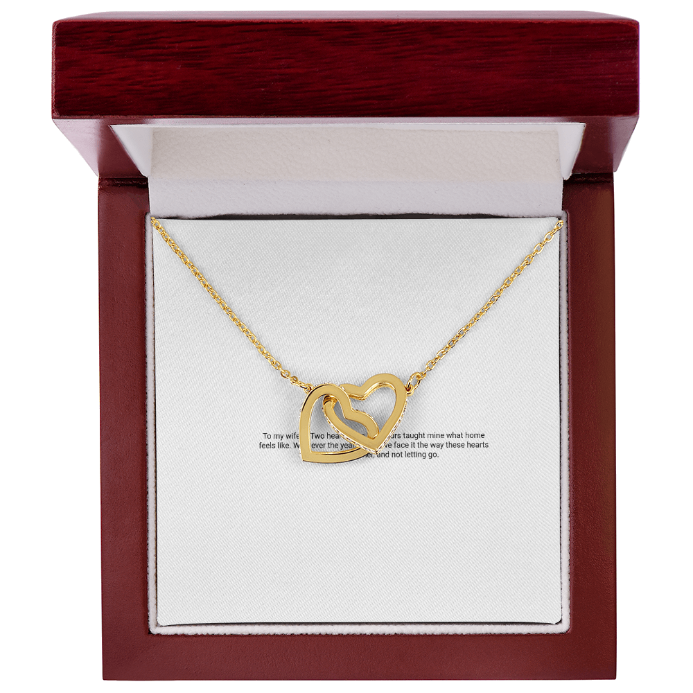 Interlocking Hearts Necklace — For My Wife