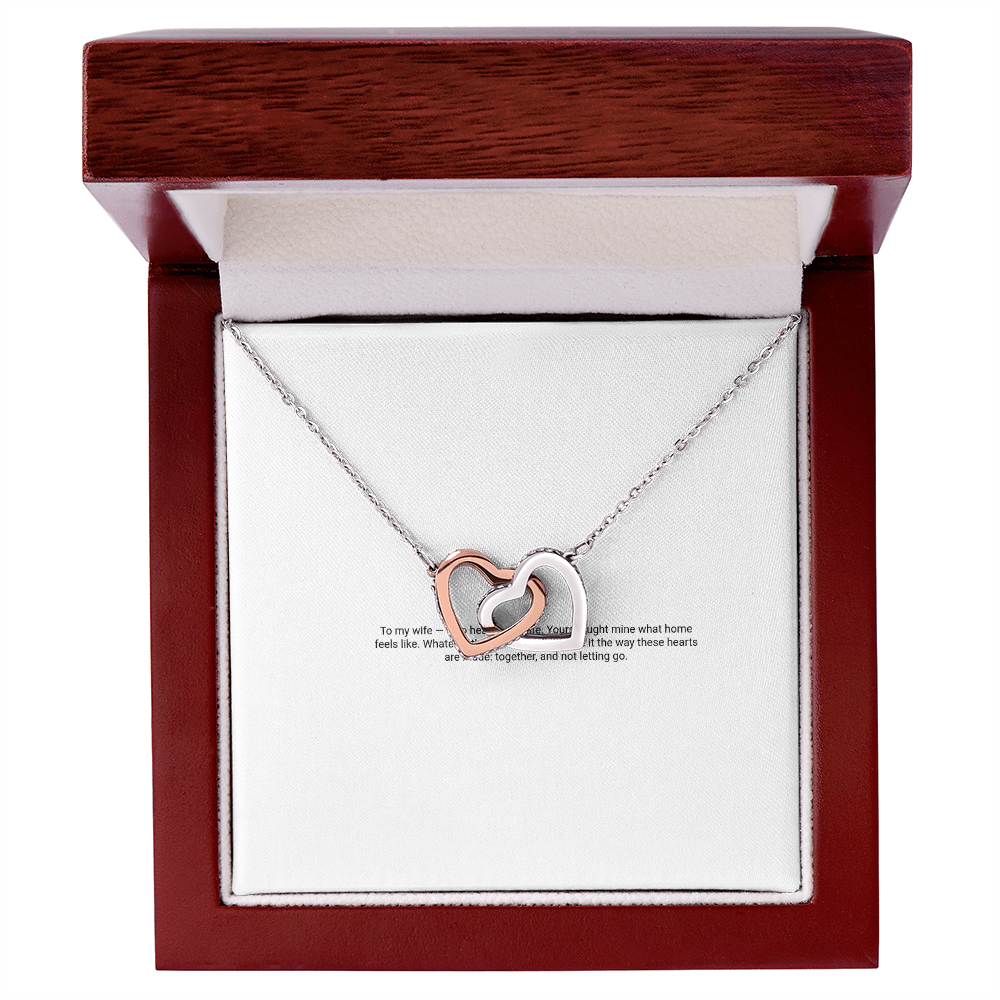 Interlocking Hearts Necklace — For My Wife