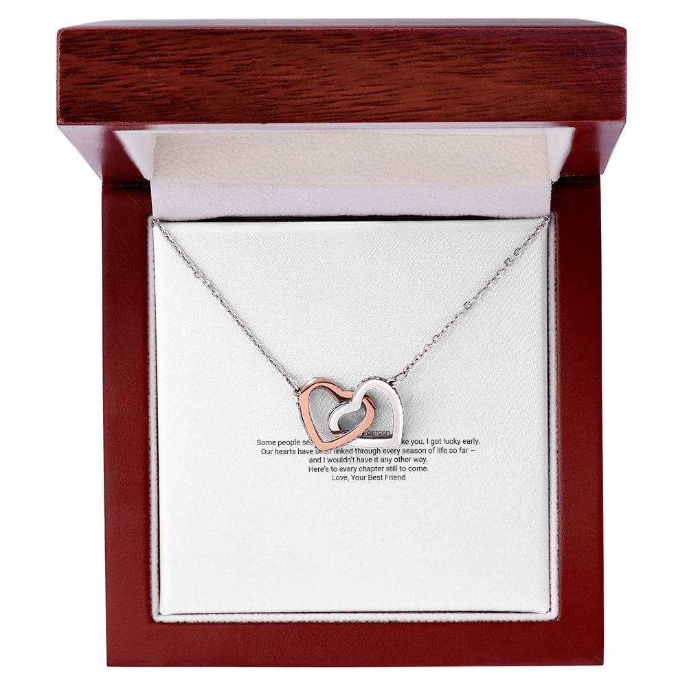 Interlocking Hearts Necklace — For My Best Friend