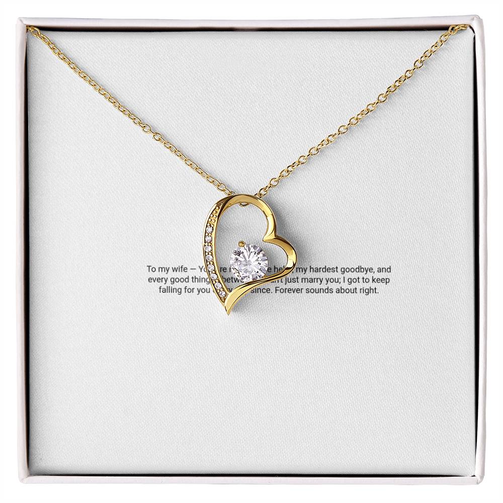 Forever Love Necklace — For My Wife